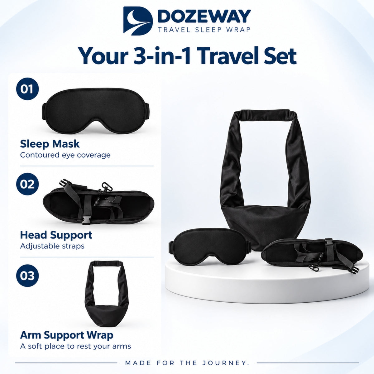 DOZEWAY™ First Class 3-in-1 Travel Sleep Set
